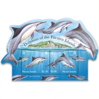 Pitcairn Islands 2012 Dolphins Stamp Miniature Sheet Mint Unhinged SG MS853
