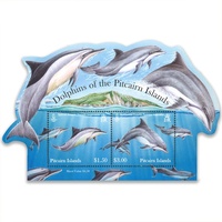 Pitcairn Islands 2012 Dolphins Stamp Miniature Sheet Mint Unhinged
