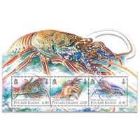 Pitcairn Islands 2013 Lobsters Stamp Miniature Sheet Mint Unhinged SG MS882