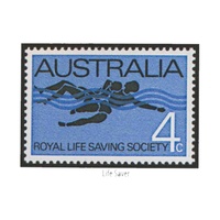 Australia 1966 (2) 75th Anniversary Royal Life Saving Society MUH Single Stamp SG406