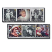 UK 2016 HM The Queen's 90th Birthday Set of 6 Stamps MUH Royal Mail 