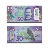 New Zealand 2016 New Brighter Money $50 Polymer Banknote UNC in Consecutive Pair