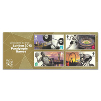 Great Britain London 2012 Paralympic Games Miniature Sheet of 4 Stamps MUH