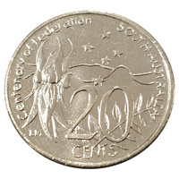 Australia 2001 Federation Centenary SA 20c Cents Uncirculated Coin Loose - RAM