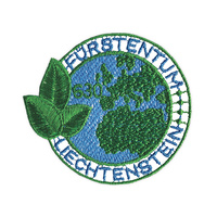 Liechtenstein 2020 Embroidery Map Stamp Indirectly Made from Recycled Plastic Bottles MUH