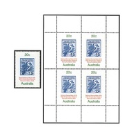Australia 1978 (110) National Stamp Week Single Value & Mini Sheet MUH SG 694, MS695