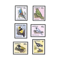 Australia 1980 (129) Australian Birds Definitive Issue Set of 6 MUH SG 734, 734b, 736/7, 739/40