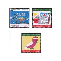 Australia 1988 (250) Christmas Kids Designed Set of 3 MUH SG 1165/67