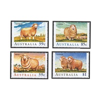 Australia 1989 (253) Sheep in Australia Set of 4 MUH SG 1195/98