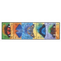 Australia 1998 (415) Australian Butterflies Strip of 5 MUH SG 1810/14