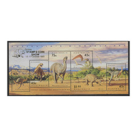 Australia 1993 Dinosaur Era Mini Sheet "Sydney Stamp & Coin Show" Opt Sc.1347c MUH 15-16