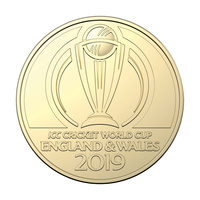 Australia 2019 ICC Cricket World Cup England & Wales $1 Dollar UNC Coin Carded