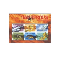 Australia 2006 (598) Dangerous Australians Mini Sheet MUH SG MS2709