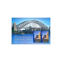 Australia 2007 (617) 75th Anniversary of Sydney Harbour Bridge Mini Sheet SG MS2838a