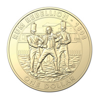Australia 2019 The Rum Rebellion $1 Dollar UNC Coin Carded