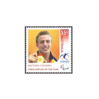 Australia 2008 (662) Paralympian of the Year Matthew Cowdrey MUH SG 3092
