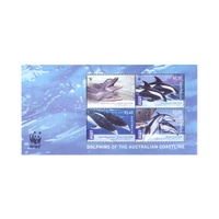 Australia 2009 (676) WWF Dolphins of the Australia Coastline Mini Sheet SG MS3201