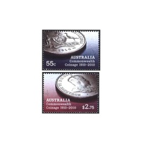 Australia 2010 (699) Australian Commnwealth Coinage Set of 2 SG 3350/51