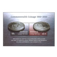 Australia 2010 (700) Autralian Commonwealth Coinage Mini Sheet SG MS3352