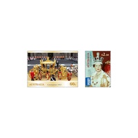 Australia 2013 (820) Diamond Jubilee Coronation Set of 2 SG 3969/70