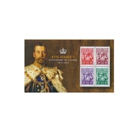 Australia 2014 (869) Centenary of King George V Stamps mini sheet SG MS4189