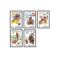 Australia 2016 (935) Fair Dinkum Aussie Alphabet Set of 5 MUH SG 4539/43