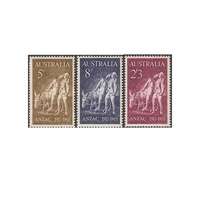 Australia 1965 (SG373/5) 50th Anniversary of Gallipoli Landing Set of 3 stamps MUH