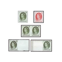 1963-1965 (SG354,354a/c) Queen Elizabeth II Definitive Stamps MUH