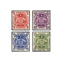 1949-1950 (SG224a/224d) King George VI Coat of Arms Set of 4 MUH