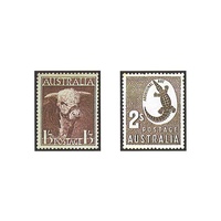 1948 (SG223/4) Australian Animals Set of 2 MUH