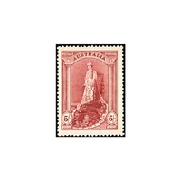 Australia 1938 (SG176) Queen Elizabeth Robes Definitive 5/- Thick Paper