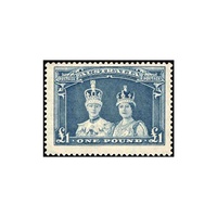 Australia 1949 (SG178a) King George VI & Queen Elizabeth £1 Thin Paper