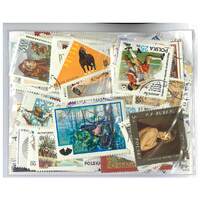 Poland - 200 Different Stamps Used Large Pictorial Mixed in Bag