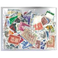 Norway - 300 Different Stamps Mixed in Bag Used