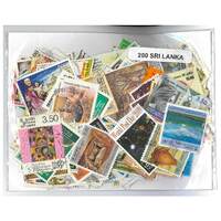 Sri Lanka - 200 Different Stamps Mixed in Bag Used