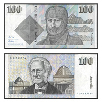 Australia 1992 $100 Paper Banknote Fraser/Cole Last Prefix ZLD R6BL UNC