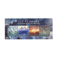 AAT Stamps 2016 Ice Flowers Embellished Mini Sheet MUH