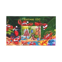 Christmas Island 2015 Christmas Mini Sheet MUH