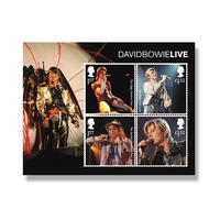 Great Britain 2017 David Bowie Live Stamp Miniature Sheet MUH by Royal Mail