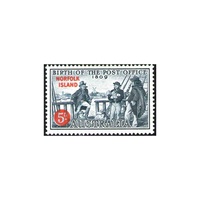 1959 (SG23) Norfolk Island Anniv. of Australia Post Office MUH