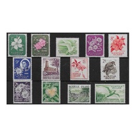 1960-62 (SG24/36) Norfolk Island Definitives Set of 13 MUH