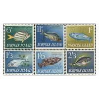 1962-63 (SG43/8) Norfolk Island Fishes Set of 6 MUH