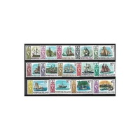 1967-68 (SG77/90) Norfolk Island Ships Set of 14 MUH