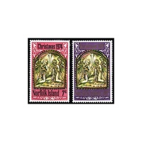 1974 (SG156/7) Norfolk Isl. Christmas Set of 2 MUH