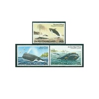 1982 (SG 284/6) Norfolk Isl. Whales Set of 3 MUH