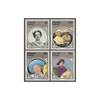 1985 (SG 364/7) Norfolk Isl. Life & Times of The Queen Mother Set of 4