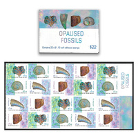Australia 2020 Opalised Fossils Booklet/20 Stamps Self-adhesive MUH