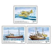 AAT 2020 Wyatt Earp Expedition 1948 Set of 3 Stamps MUH