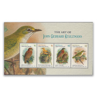 Christmas Island 2018 The Art of John Gerrard Keulemans Birds Mini Sheet of 4 Stamps MUH