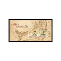 Christmas Island 2019 19th Century Explorers Miniature Sheet of 2 Stamps MUH